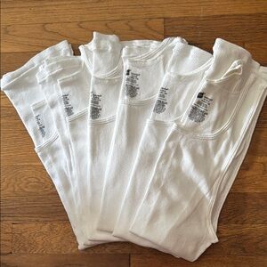 🎽 Hanes men’s white comfort soft tank tee shirts. Size XL. Package of 6.